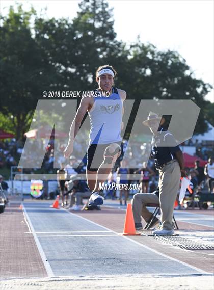 Thumbnail 3 in CIF State Track and Field Championships (Boys Triple Jump Qualifying) photogallery.