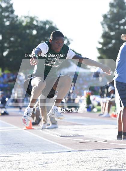 Thumbnail 2 in CIF State Track and Field Championships (Boys Triple Jump Qualifying) photogallery.