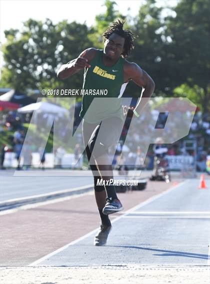 Thumbnail 1 in CIF State Track and Field Championships (Boys Triple Jump Qualifying) photogallery.