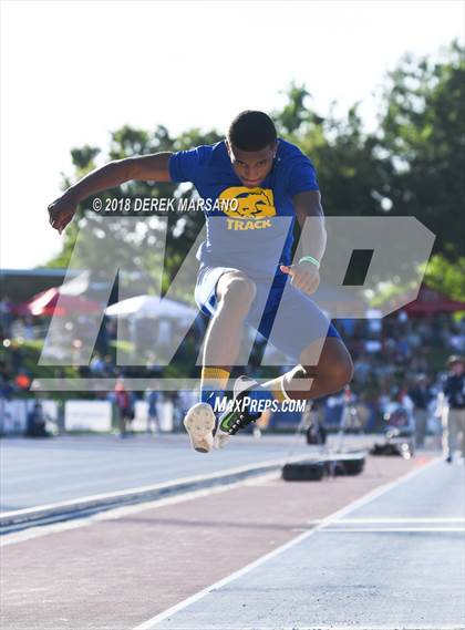 Thumbnail 2 in CIF State Track and Field Championships (Boys Triple Jump Qualifying) photogallery.