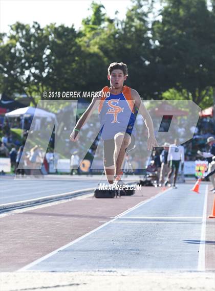 Thumbnail 1 in CIF State Track and Field Championships (Boys Triple Jump Qualifying) photogallery.