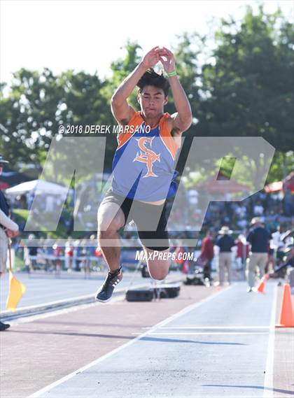 Thumbnail 1 in CIF State Track and Field Championships (Boys Triple Jump Qualifying) photogallery.