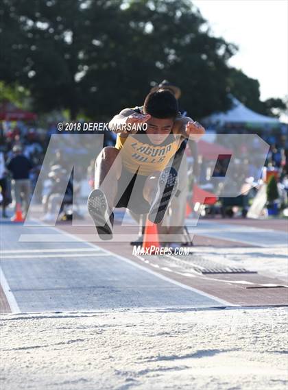 Thumbnail 2 in CIF State Track and Field Championships (Boys Triple Jump Qualifying) photogallery.
