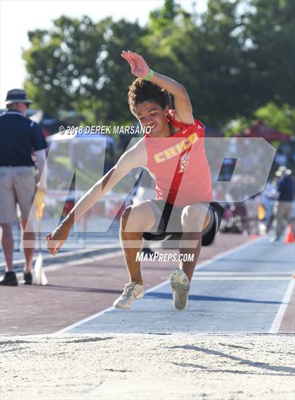 Thumbnail 1 in CIF State Track and Field Championships (Boys Triple Jump Qualifying) photogallery.