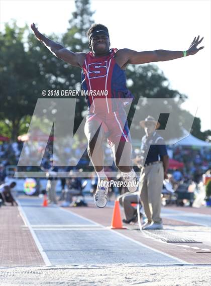 Thumbnail 2 in CIF State Track and Field Championships (Boys Triple Jump Qualifying) photogallery.