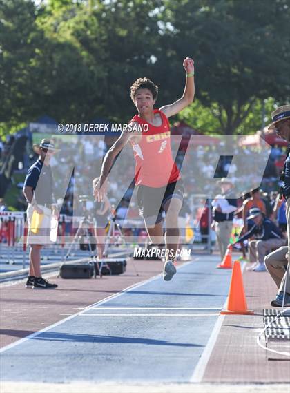 Thumbnail 1 in CIF State Track and Field Championships (Boys Triple Jump Qualifying) photogallery.
