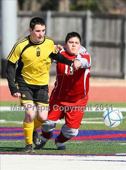 Thumbnail 1 in FW Lake Country Christian vs Dallas Lutheran (Tapps Division lll Area Final) photogallery.