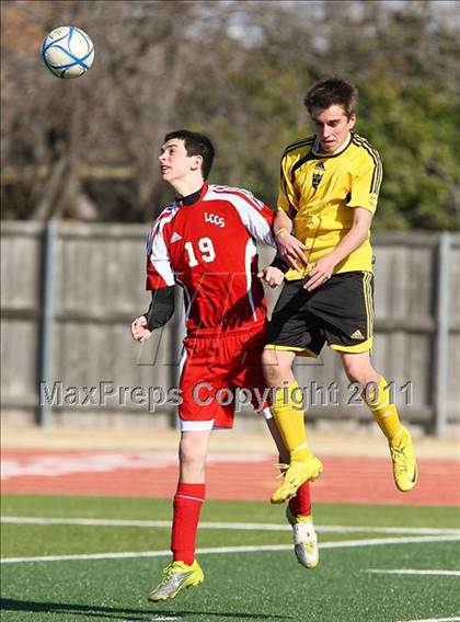 Thumbnail 1 in FW Lake Country Christian vs Dallas Lutheran (Tapps Division lll Area Final) photogallery.