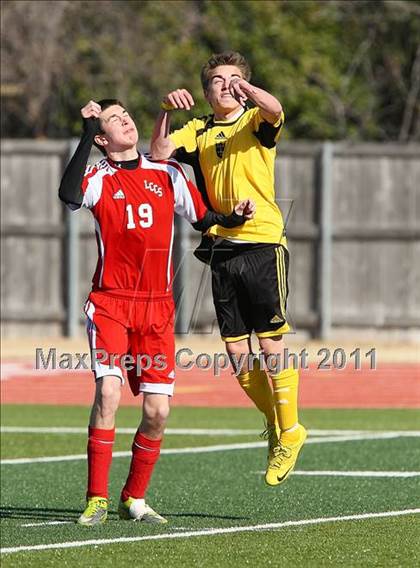 Thumbnail 1 in FW Lake Country Christian vs Dallas Lutheran (Tapps Division lll Area Final) photogallery.