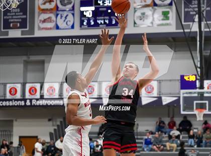 Thumbnail 3 in Lawrence North vs Brownstown Central (Sneakers for Santa Shootout) photogallery.