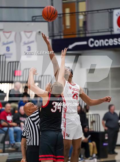 Thumbnail 2 in Lawrence North vs Brownstown Central (Sneakers for Santa Shootout) photogallery.