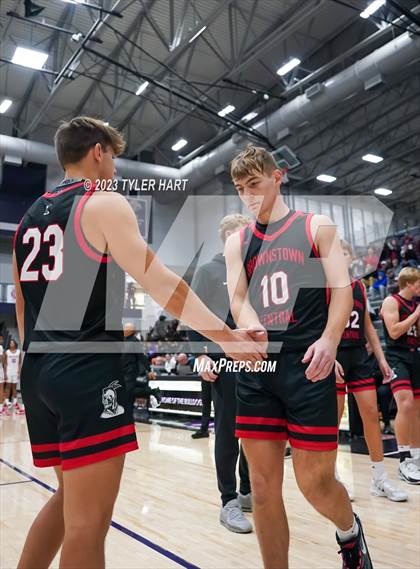 Thumbnail 3 in Lawrence North vs Brownstown Central (Sneakers for Santa Shootout) photogallery.