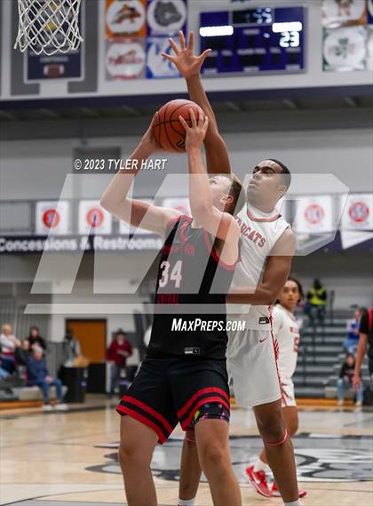 Thumbnail 3 in Lawrence North vs Brownstown Central (Sneakers for Santa Shootout) photogallery.