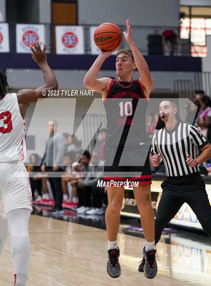 Thumbnail 1 in Lawrence North vs Brownstown Central (Sneakers for Santa Shootout) photogallery.