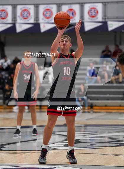 Thumbnail 2 in Lawrence North vs Brownstown Central (Sneakers for Santa Shootout) photogallery.