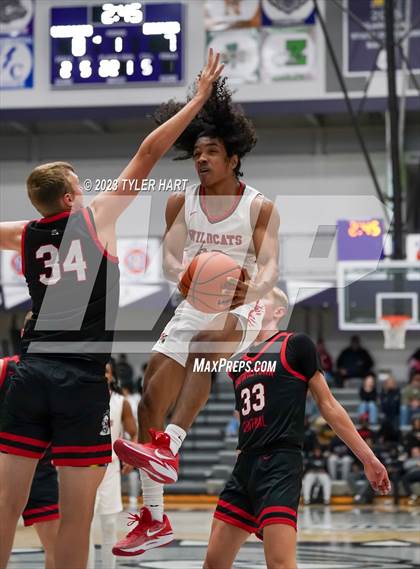 Thumbnail 3 in Lawrence North vs Brownstown Central (Sneakers for Santa Shootout) photogallery.