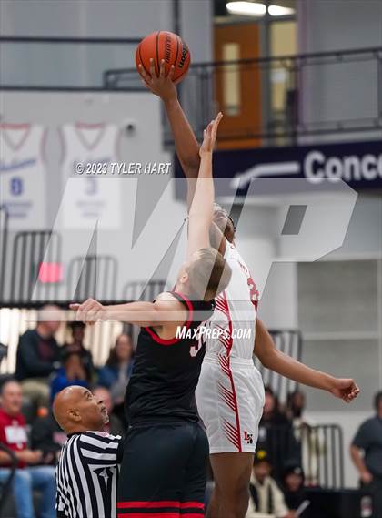 Thumbnail 3 in Lawrence North vs Brownstown Central (Sneakers for Santa Shootout) photogallery.