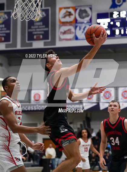 Thumbnail 2 in Lawrence North vs Brownstown Central (Sneakers for Santa Shootout) photogallery.