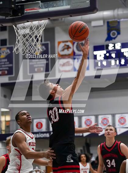 Thumbnail 1 in Lawrence North vs Brownstown Central (Sneakers for Santa Shootout) photogallery.