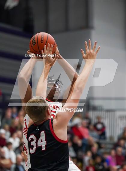 Thumbnail 3 in Lawrence North vs Brownstown Central (Sneakers for Santa Shootout) photogallery.