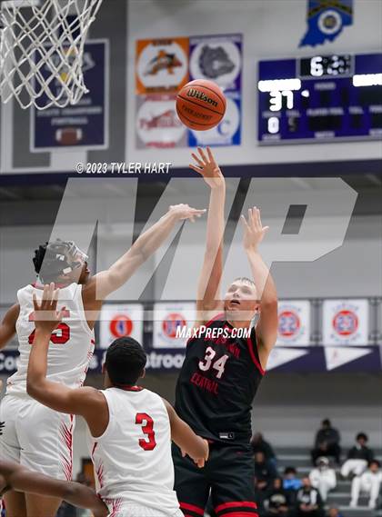 Thumbnail 3 in Lawrence North vs Brownstown Central (Sneakers for Santa Shootout) photogallery.
