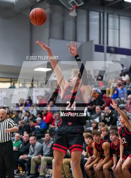 Thumbnail 2 in Lawrence North vs Brownstown Central (Sneakers for Santa Shootout) photogallery.