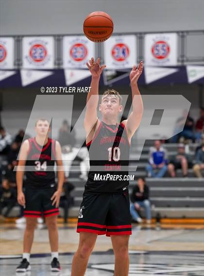 Thumbnail 3 in Lawrence North vs Brownstown Central (Sneakers for Santa Shootout) photogallery.