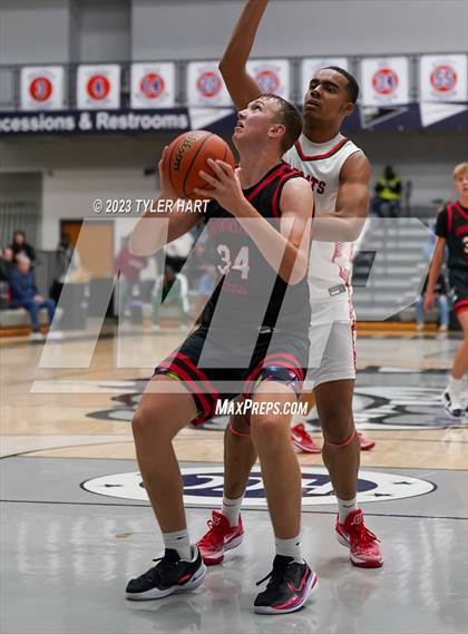 Thumbnail 2 in Lawrence North vs Brownstown Central (Sneakers for Santa Shootout) photogallery.