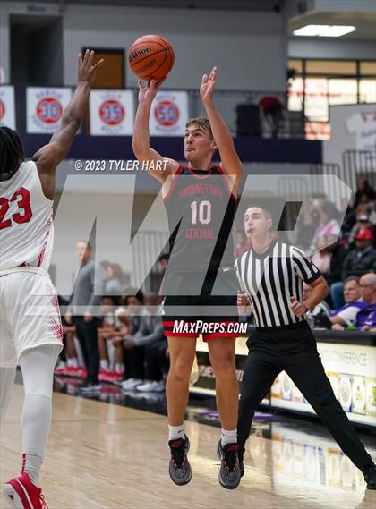 Thumbnail 2 in Lawrence North vs Brownstown Central (Sneakers for Santa Shootout) photogallery.