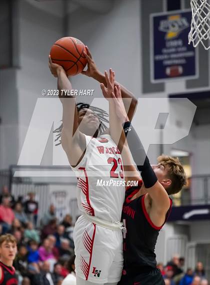 Thumbnail 1 in Lawrence North vs Brownstown Central (Sneakers for Santa Shootout) photogallery.