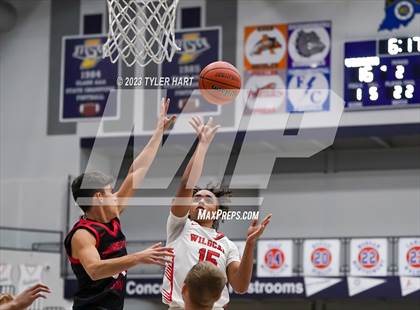 Thumbnail 2 in Lawrence North vs Brownstown Central (Sneakers for Santa Shootout) photogallery.