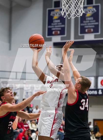 Thumbnail 3 in Lawrence North vs Brownstown Central (Sneakers for Santa Shootout) photogallery.
