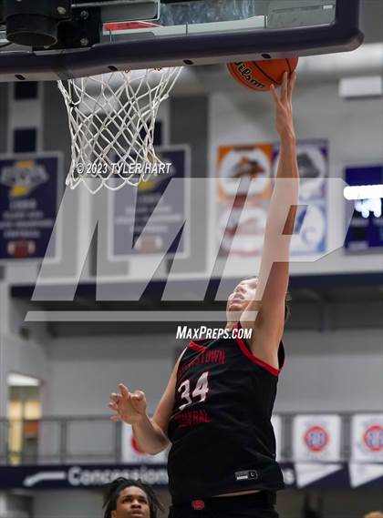 Thumbnail 2 in Lawrence North vs Brownstown Central (Sneakers for Santa Shootout) photogallery.