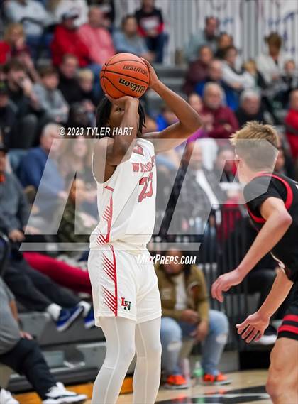 Thumbnail 3 in Lawrence North vs Brownstown Central (Sneakers for Santa Shootout) photogallery.