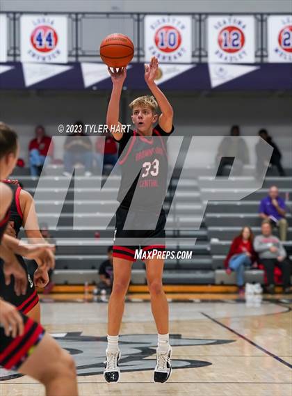 Thumbnail 3 in Lawrence North vs Brownstown Central (Sneakers for Santa Shootout) photogallery.