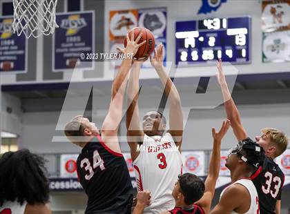 Thumbnail 3 in Lawrence North vs Brownstown Central (Sneakers for Santa Shootout) photogallery.
