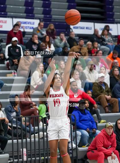 Thumbnail 3 in Lawrence North vs Brownstown Central (Sneakers for Santa Shootout) photogallery.