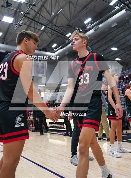 Thumbnail 3 in Lawrence North vs Brownstown Central (Sneakers for Santa Shootout) photogallery.