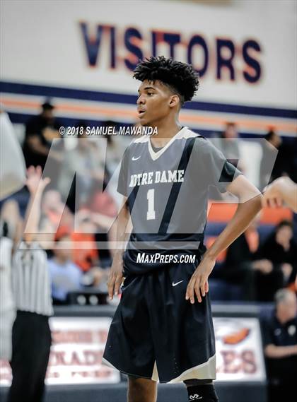 Thumbnail 1 in Crespi vs  Notre Dame (SO) (4th Annual West Valley Thanksgiving Tip-Off Classic) photogallery.