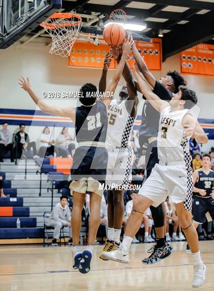 Thumbnail 1 in Crespi vs  Notre Dame (SO) (4th Annual West Valley Thanksgiving Tip-Off Classic) photogallery.
