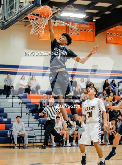 Thumbnail 3 in Crespi vs  Notre Dame (SO) (4th Annual West Valley Thanksgiving Tip-Off Classic) photogallery.