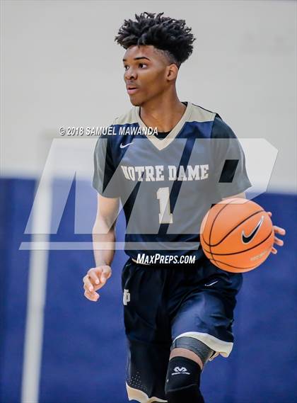 Thumbnail 3 in Crespi vs  Notre Dame (SO) (4th Annual West Valley Thanksgiving Tip-Off Classic) photogallery.
