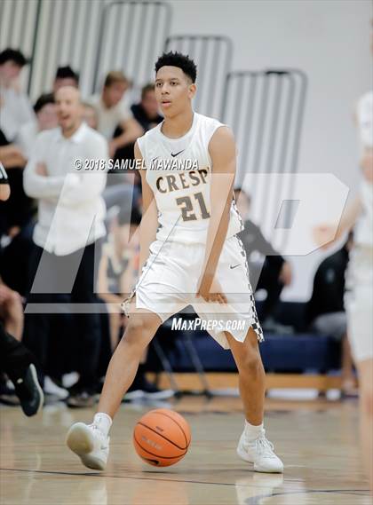 Thumbnail 3 in Crespi vs  Notre Dame (SO) (4th Annual West Valley Thanksgiving Tip-Off Classic) photogallery.