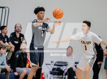 Thumbnail 1 in Crespi vs  Notre Dame (SO) (4th Annual West Valley Thanksgiving Tip-Off Classic) photogallery.