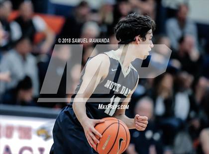 Thumbnail 3 in Crespi vs  Notre Dame (SO) (4th Annual West Valley Thanksgiving Tip-Off Classic) photogallery.