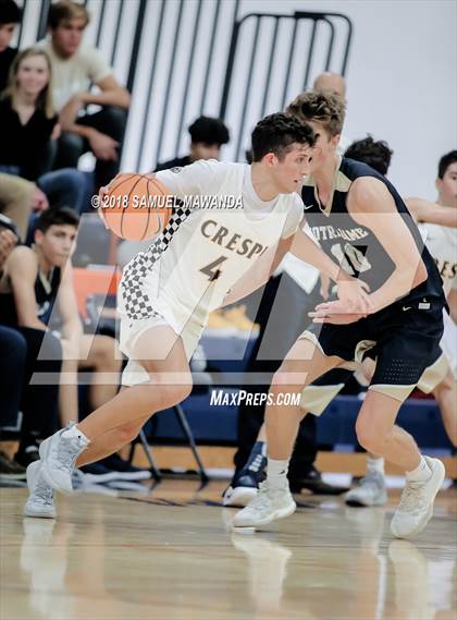 Thumbnail 1 in Crespi vs  Notre Dame (SO) (4th Annual West Valley Thanksgiving Tip-Off Classic) photogallery.
