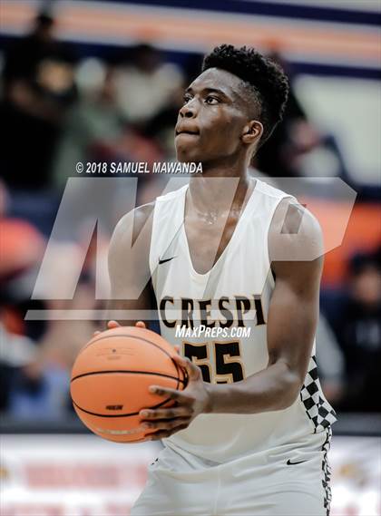 Thumbnail 3 in Crespi vs  Notre Dame (SO) (4th Annual West Valley Thanksgiving Tip-Off Classic) photogallery.
