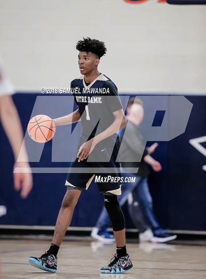 Thumbnail 1 in Crespi vs  Notre Dame (SO) (4th Annual West Valley Thanksgiving Tip-Off Classic) photogallery.