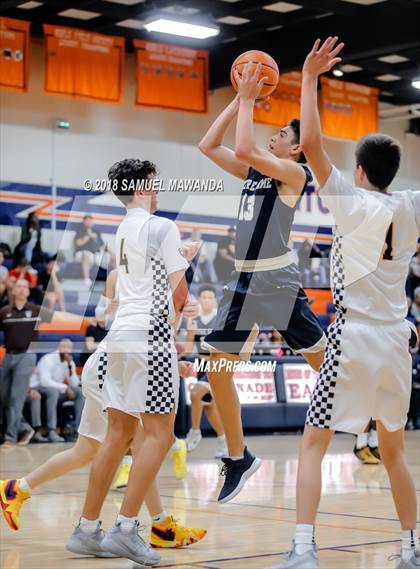 Thumbnail 1 in Crespi vs  Notre Dame (SO) (4th Annual West Valley Thanksgiving Tip-Off Classic) photogallery.