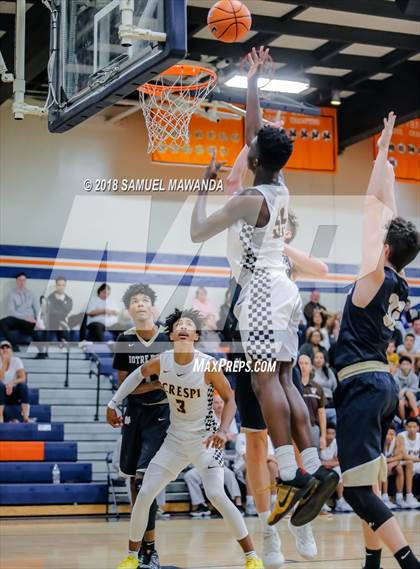 Thumbnail 2 in Crespi vs  Notre Dame (SO) (4th Annual West Valley Thanksgiving Tip-Off Classic) photogallery.